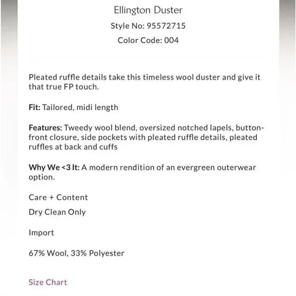 Free People Ellington Tweed Coat in Charcoal Sz M NWOT - Picture 8 of 13